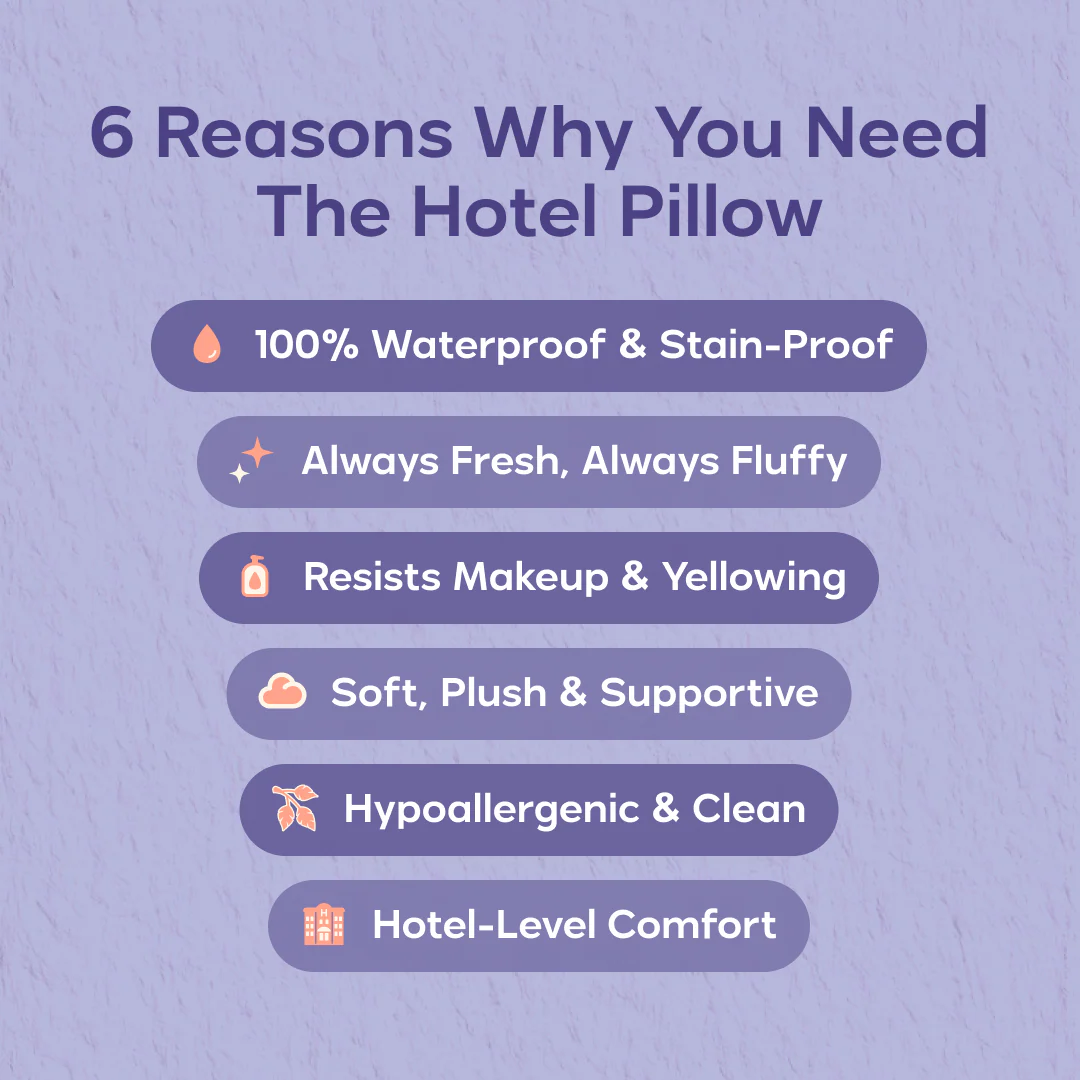 Waterproof & Stain-Resistant Hotel Pillow - Image 5